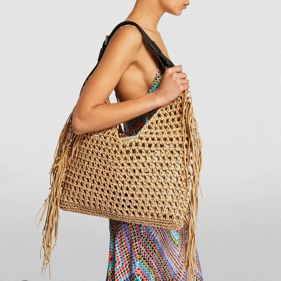 All Saints Large Crochet Bag "LIKE NEW" - Picture 1 of 16